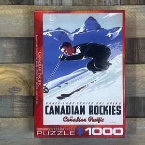 EUC [eurographics] Canadian Rockies  + 1000 Pieces | Jigsaw Ski Pacific Puzzle